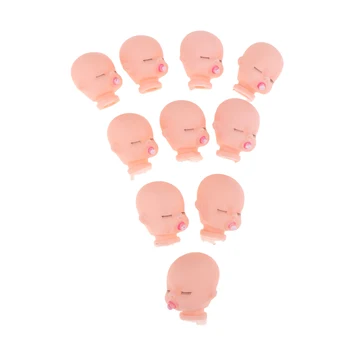 10pieces Vinilo Kūdikių Lėlės Galvą Menininko Ranka Tapybos Lėlės Kūno Dalis 