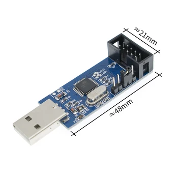1pcs Naujas USBASP USBISP AVR Programuotojas USB ISP USB ASP ATMEGA8 ATMEGA128 Paramos Win7 64K