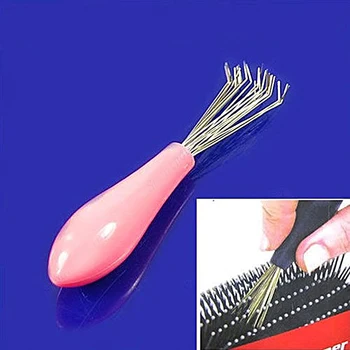 1PCS Šukos Plaukų Šepetys Cleaner Valiklis Valymo Įrankį Embedded Plastikinės Šukos Plaukų Šepetys Švaresnis Atsitiktine Spalva