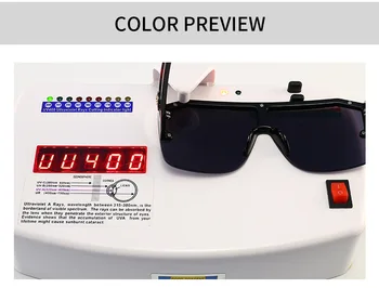 2020 naujas Mados Modern Square Shield Stiliaus UV400 Akiniai nuo saulės Cool Unikalių Senovinių Prekės ženklo Dizainas Saulės Akiniai Oculos De Sol
