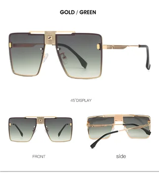 2021 DPZ Naujo prabangaus prekės ženklo vyrai modernus retro akiniai nuo saulės moterims mados metalo taškus pilotas UV400 akiniai nuo saulės Oculos De Sol