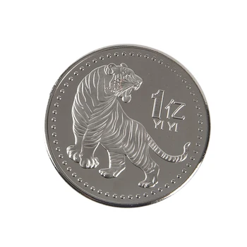 2022 Metais Tigras Progines monetas, Kinų Zodiako Tigro Metai Monetų keychain