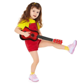 21 colių Nešiojamas Mini Gitara Mediena, 6 Stygos Ukulėle Muzikos Instrumentai Vaikams, Vaikams, Pradedantiesiems, Mokymosi Žaislas