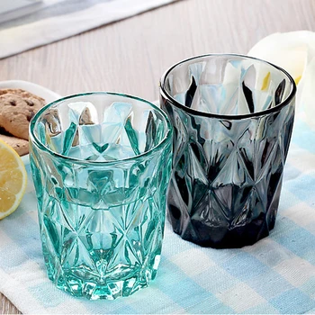 4 vnt vandens stiklo derliaus Multi-Color creative paramos namų mažų gėrimų, vaisių sulčių, alaus taurė šalto gėrimo, arbatos, pieno, vyno taure