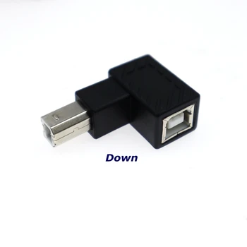 90 Laipsnių USB 2.0 Type B Male B Tipo Moterų Spausdintuvo Sąsajos Plėtra Adapteris, skirtas Spausdintuvas, Skeneris Skaičiuoklė