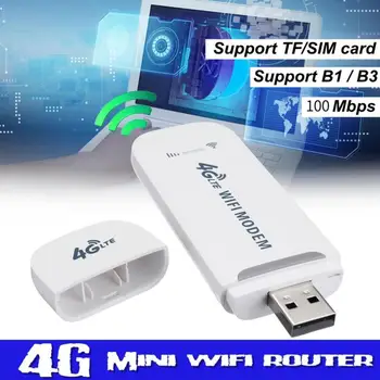 Atrakinta LTE Maršrutizatorių 4G/3G Sim Kortelės, Duomenų USB Wifi Bevielio ryšio Automobilių Plačiajuosčio Modemo Stick Mobile Mini Hotspot/Dongle WiFi Hotspot