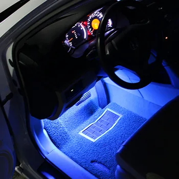 Automobilio LED koja lempos, grindų lempos dekoratyvinės lempos Volkswagen VW Golf 4 6 7 GTI Tiguan Passat B5 B6 B7 CC Jetta MK5 MK6 Polo