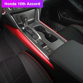 Automobilio salono įrankių šoninės apdailos juostelės modifikuotų vidaus kontrolės įrankių apdaila bėgiai auto dalys Honda Accord 10 2018 Priedai