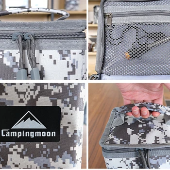CAPMINGMOON Lauko Dujų Cilindro Dangtelis Kempingas Virimo GasTanks Raštas Saugojimo Dėklas Nešiojamų Camouflages Bag Lempa Paketai