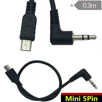 Garso Išvesties Kabelį,SinLoon Micro MINI USB 1/8 Stereo 3.5 mm Audio Automobilių AUX Kabelis Aktyvų Įrašą Mic Mikrofono Adapterio Kabelis 0.3 M