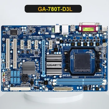 Gigabyte GA-780T-D3L Originalus pagrindinė Plokštė AMD 760G Socket AM3+ DDR3 SATA2 USB 2.0 ATX 780T-D3L Naudoti Darbastalio Plokštė