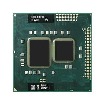 Intel Core i3-370M i3 370M SLBUK 2.4 GHz Dual-Core Quad-Sriegis CPU Procesorius 3W 35W Lizdas G1 / rPGA988A