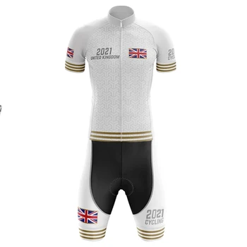 Jungtinė Karalystė komanda dviračių skinsuit quick dry Stora kūno kostiumas kvėpuojantis dviratį jumpsuit 20D conjunto ciclismo hombre verano