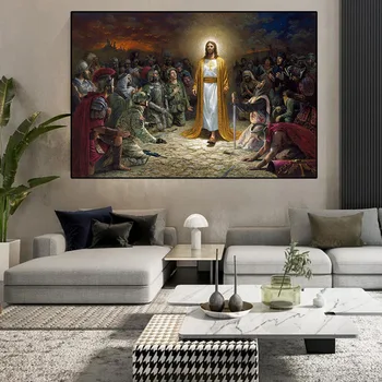 Jėzaus portretas Krikščionių dekoratyvinis dažymas užsakymą spausdinti plakato klasikinis menas, tapyba, dekoratyvinės sienų Namų Dekoro