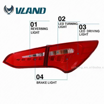 LED galinius Žibintus Tinka Hyundai Santa Fe IX45 2013 m. m. m. 2016 m. 2017 m. Žibintas Galinis Rūkyti Juoda ir Raudona