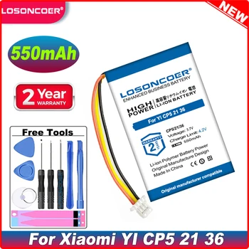 LOSONCOER 550mAh Baterija Xiaomi YI CP5 21 36 Smart Car DVR Baterija Vairavimo Diktofonas DVR GPS, MP3, MP4, Žaislų, CP5/21/36