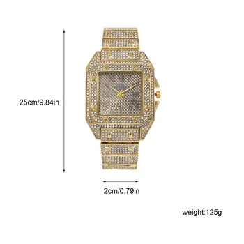 Mados Ponios Žiūrėti Mens Pilna Deimantų Žiūrėti Unisex Laikrodžių Apyrankės Žiūrėti Prabanga Reloj Femenino Reloj Mujer