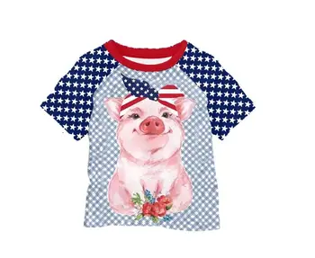 Mielas berniukas boutique nepriklausomybės Diena mielas kiaulių Vaikų T-shrit dėl liepos 4-osios