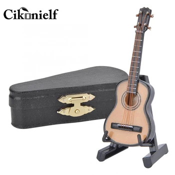 Miniatiūrinės Statulėlės Klasikinės Gitaros Modelis Mini Medinė Gitara Apdailos Muzikos Instrumentų Modelį, Namų Dekoro Priedai