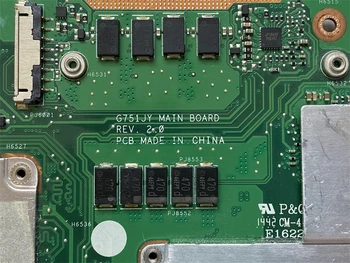 Nešiojamojo kompiuterio motininė plokštė, Skirta G751JY su i7-4710HQ/i7-4710HQ CPU GTX980M GPU DDR3 Pilnai išbandytas ir veikia puikiai