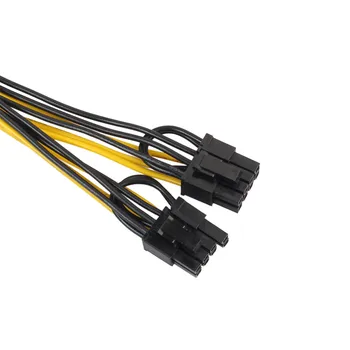 PCI-E 6-pin, 2x 6+2-pin (6-pin/8-pin) Maitinimo Splitter Cable PCIE PCI Express Lašas Laivybos 29