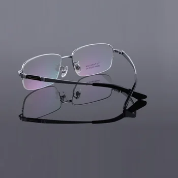 Plotis-150 Naujų gryno titano akinių rėmeliai vyrų verslo vyras akinių rėmeliai ultra light didelis veidą, patogus akiniai trumparegystė