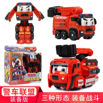 Policijos Automobilį Robotas Transformacijos Žaislas Deformacijos Automobilių Švietimo Žaislai Veiksmų Skaičius, Transporto priemonės Žaislas Vaikas