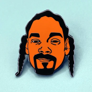 Snoop Dogg, Rock, Hip-Hop Reperiai Sagės, Segtukai, Emalio, Metalo, Emblemos Atlapas Pin Sagės Striukės, Džinsai Mada Juvelyrika Priedai