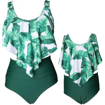 Tėvų-Vaikų maudymosi kostiumėlį 2021 Naujas Mados Dizaino Merginos Lady maudymosi Kostiumėliai, Dydis 100-160 Ylėjimą S-XL Kokybės Beach Vasarą Nešioja